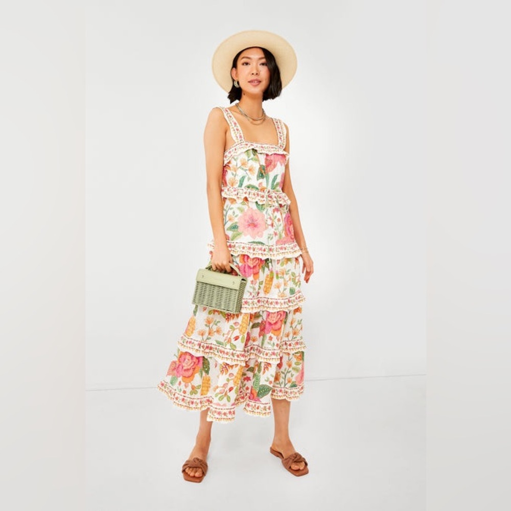 FARM Rio Macaw Bloom Ruffle Tiered Dress - Picture 7 of 15